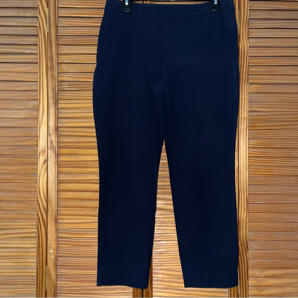 Talbots Blue 8P Chatham Ankle Curvy Pants